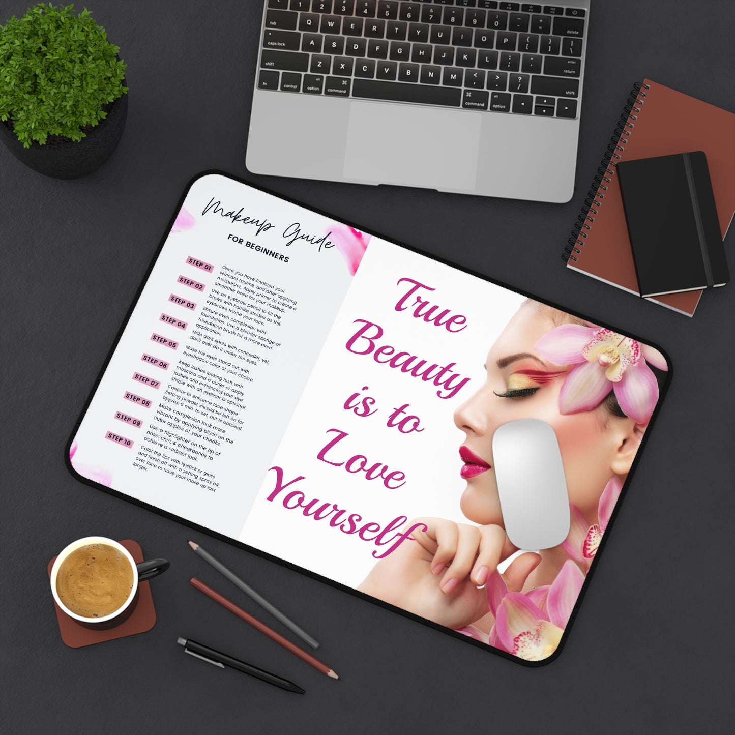 S/M Makeup Step-By-Step Guide Vanity Mats by NNN