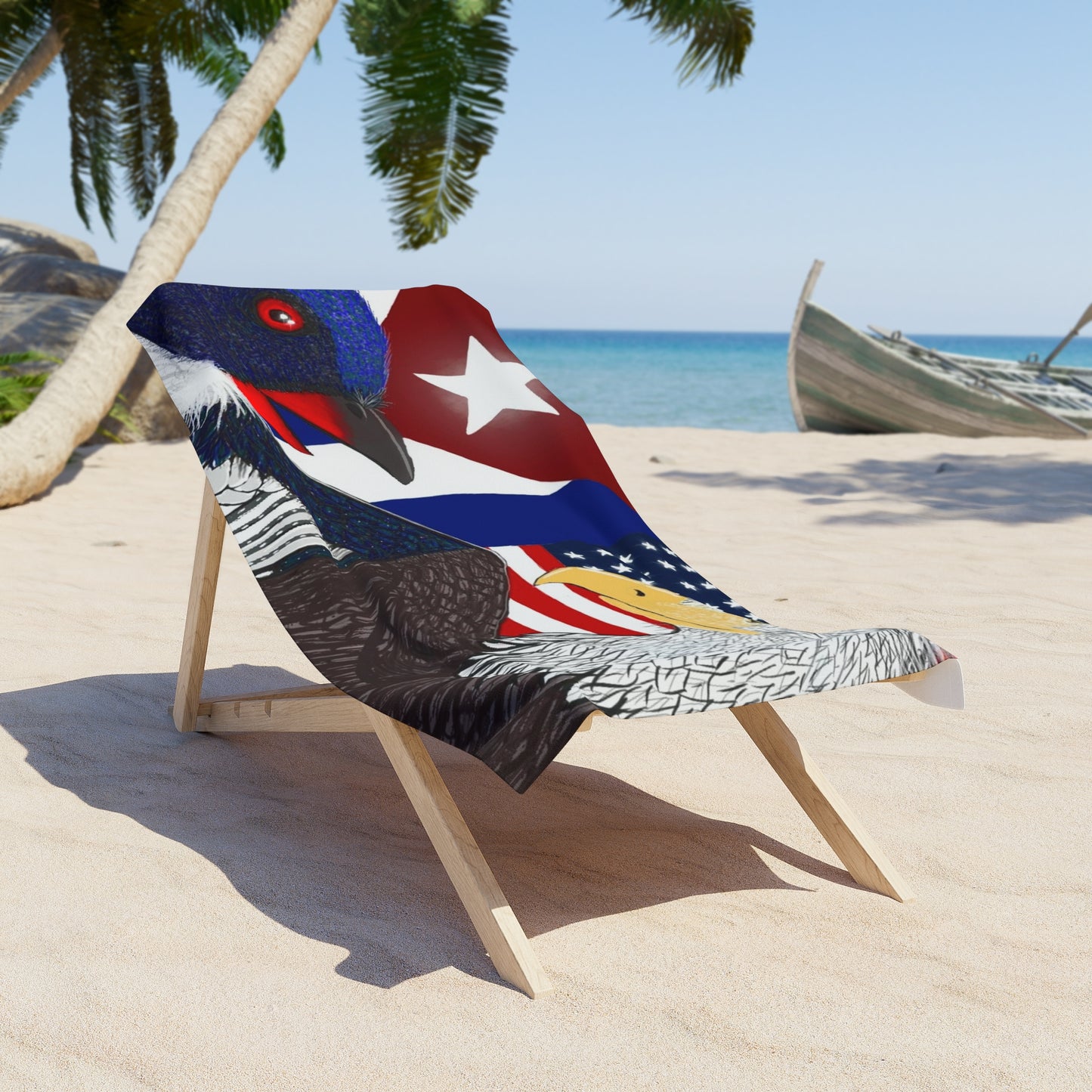 “My Cuban American Pride” Beach Towel