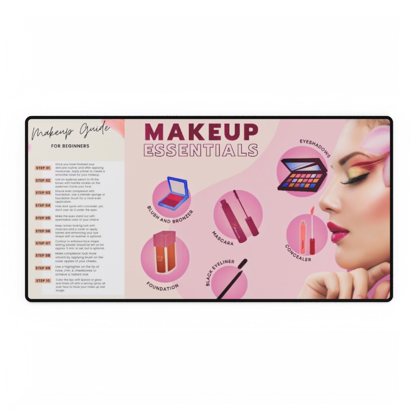 X- Large Make up Step-by-step Vanity Mats by NNN